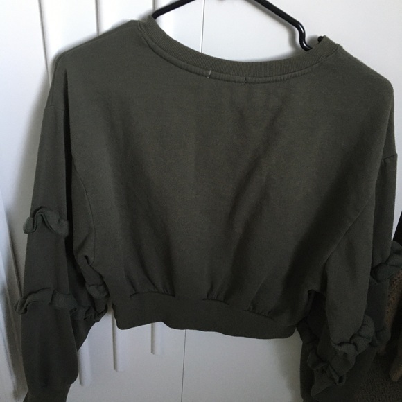 Olive green sweatshirt - Picture 2 of 3